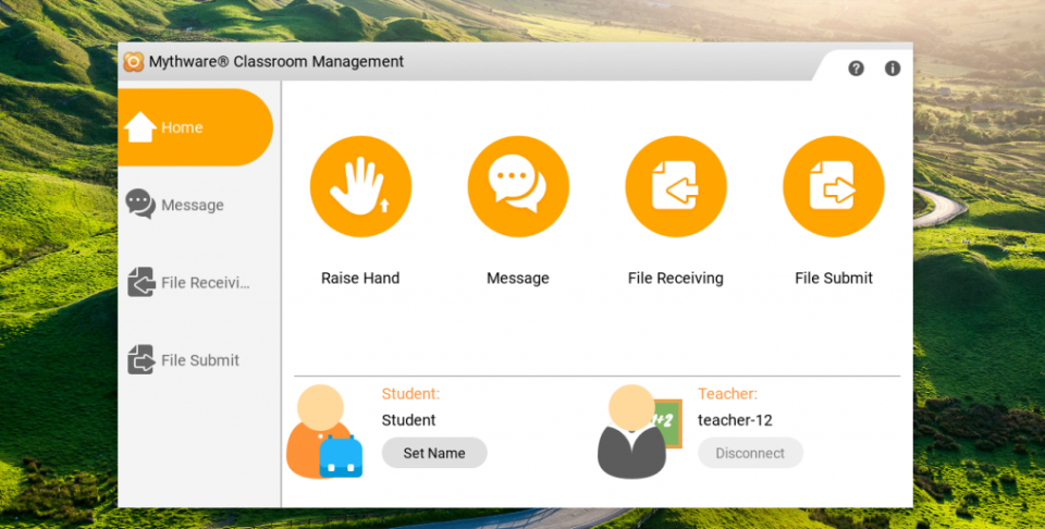 screenshot of Classroom Management Software